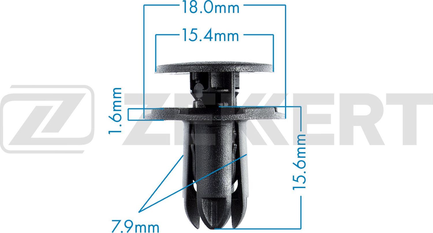Клипса Zekkert. Артикул BE-2769
