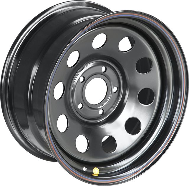 Колёсный диск OFF-ROAD Wheels усиленный стальной черный 5x127 8xR17 d75 ET0 для Jeep Wrangler JK 2007-2013. Артикул 1780-52775BL-0