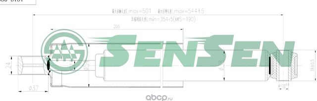 12120260 Амортизатор Daihatsu Terios (J1) 199705-200510 R (Sensen). Артикул 12120260