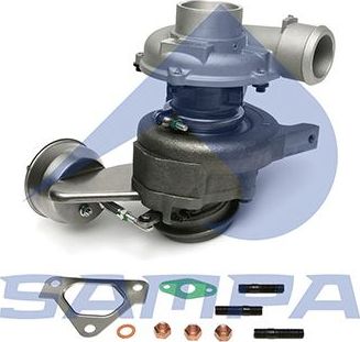 Турбина (турбокомпрессор) Sampa. Артикул 210.341