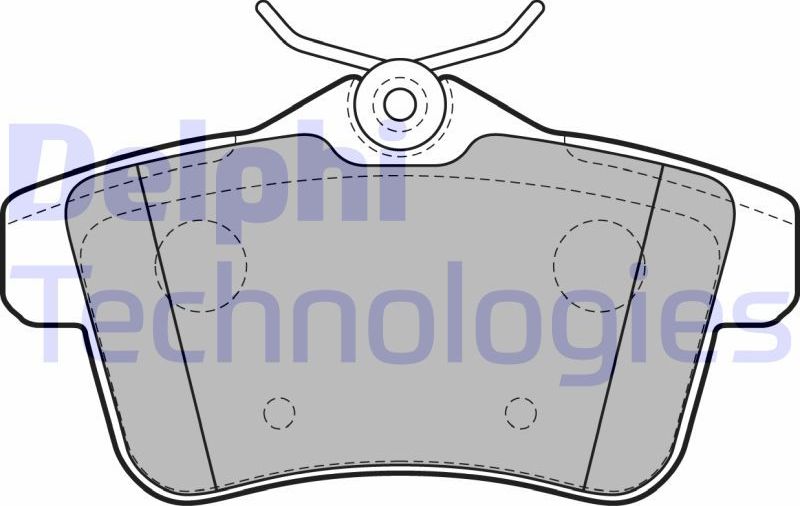 Тормозные колодки Delphi (Low-Metallic). Артикул LP2180