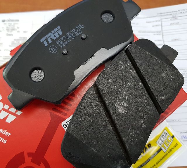 Тормозные колодки TRW COTEC. Артикул GDB3549