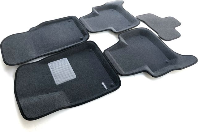 Коврики текстильные Euromat 3D Business для салона Audi Q8 2019-2026 Серые. Артикул EMC3D-001108G