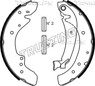 Тормозные колодки Trusting задние для Peugeot Boxer II (230) 1994-2002. Артикул 034.096