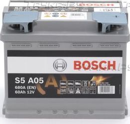 Аккумулятор Bosch S5A для Opel Zafira C 2014-2019. Артикул 0 092 S5A 050