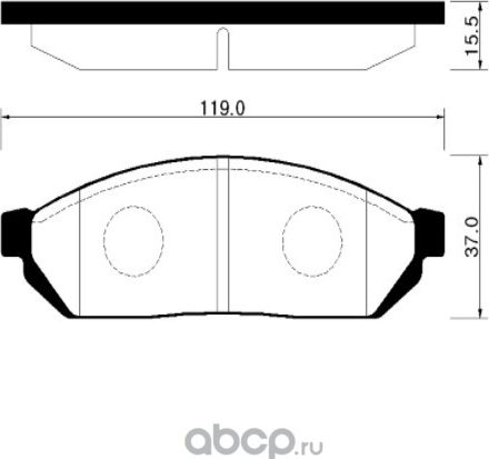 Колодки тормозные дисковые (HSB). Артикул HP2013