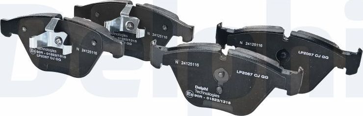 Тормозные колодки Delphi (Low-Metallic). Артикул LP2067