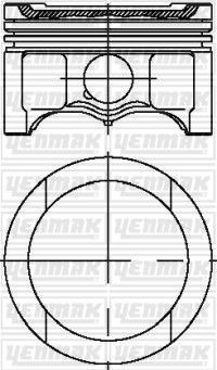 Поршень Yenmak для Audi A4 II (B6) 2000-2004. Артикул 31-04316-100