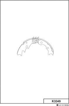 Тормозные колодки MK Kashiyama. Артикул K3349