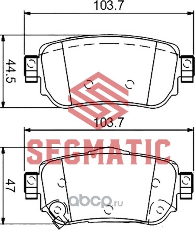 SGBP2581 Колодка торм диск зад Nissan Qashqai 2.0 2014-Nissan X-Trail 2.0 2014 (Segmatic) Segmatic. Артикул SGBP2581