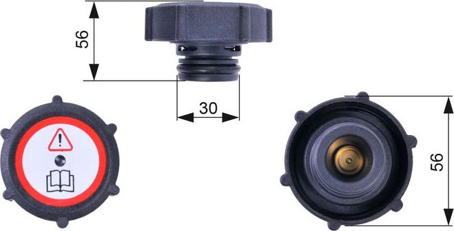 Крышка расширительного бачка FORD TRANSIT 94- Крышка Gates. Артикул RC243