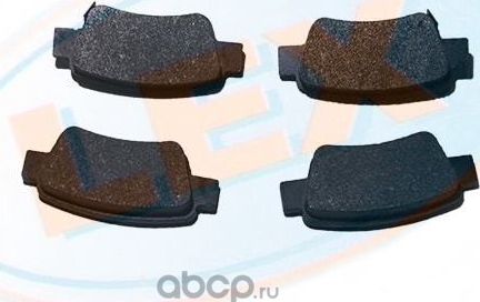 Тормозные колодки задние с датчиком (LEX). Артикул 24635