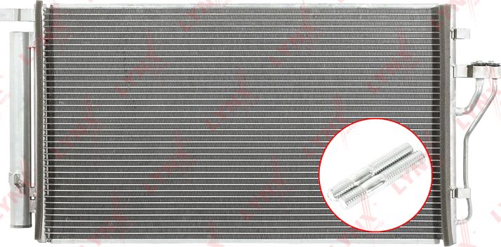 Радиатор кондиционера (конденсатор) LYNXauto. Артикул RC-0057