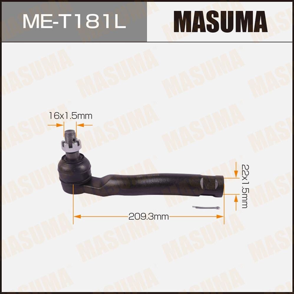 Наконечник рулевой тяги Masuma. Артикул ME-T181L