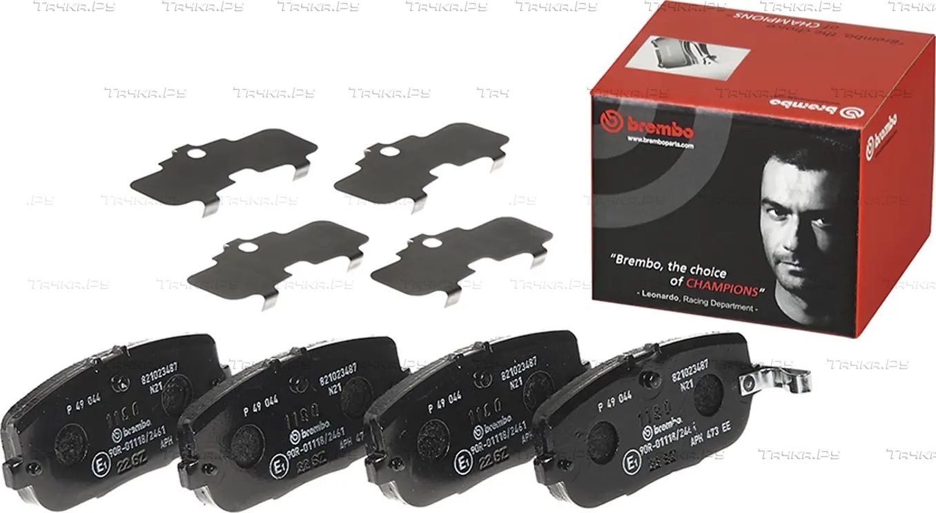 Тормозные колодки Brembo задние для Fiat 124 Spider I 2016-2026. Артикул P 49 044