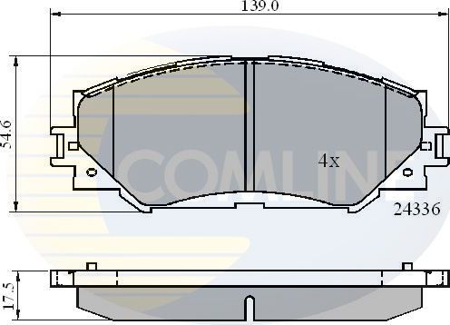 Тормозные колодки Comline Comline. Артикул CBP01515