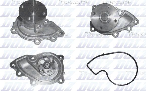 Помпа (водяной насос) Dolz для Hyundai i10 I 2011-2017. Артикул H241