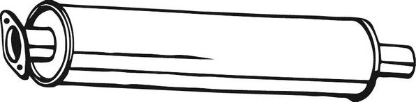 Глушитель (средняя часть) Bosal для Volvo V50 I 2005-2012. Артикул 154-711