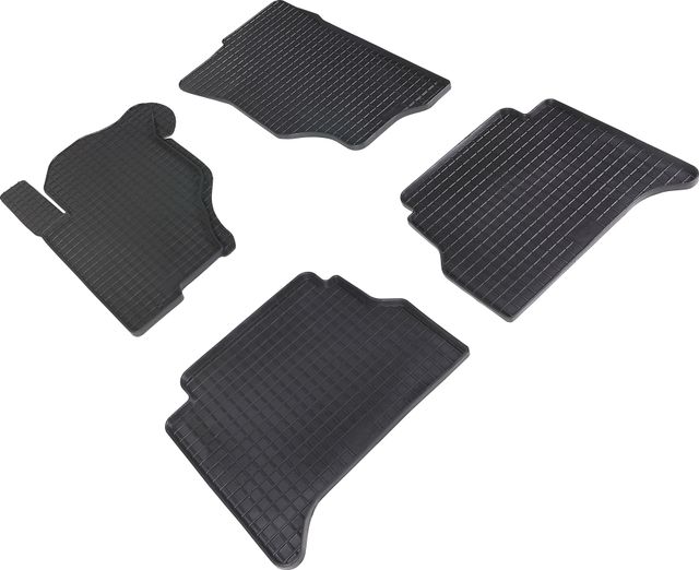 Коврики резиновые Seintex с узором сетка для салона Kia Sorento I 2006-2009. Артикул 00130