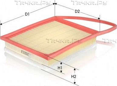 Воздушный фильтр  Tecneco Filters для Citroen DS4 2011-2015. Артикул AR3585PMS