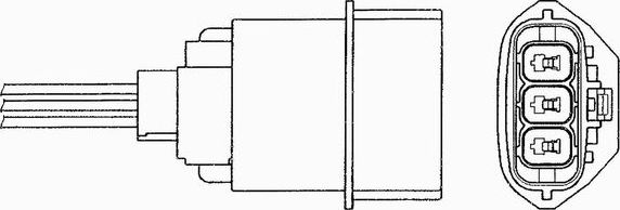 Лямбда-зонд (кислородный датчик) NGK. Артикул 92016