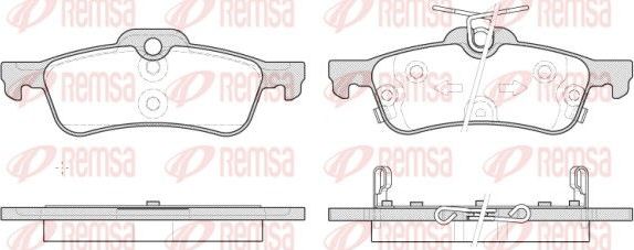 Тормозные колодки Remsa. Артикул 0862.12