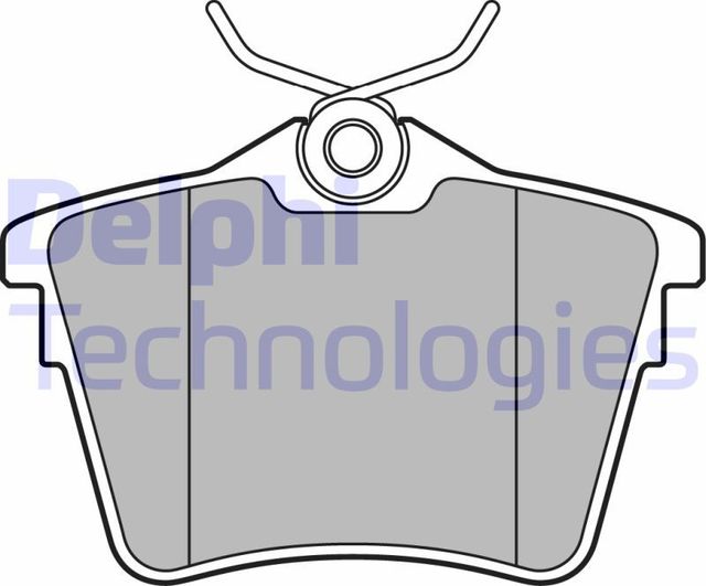 Тормозные колодки Delphi (Low-Metallic) задние для Citroen C5 II 2008-2017. Артикул LP1892