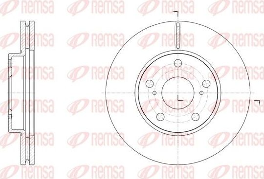 Тормозной диск Remsa. Артикул 61539.10