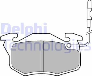 Тормозные колодки Delphi (Low-Metallic) передние для Citroen Saxo 1996-2004. Артикул LP696