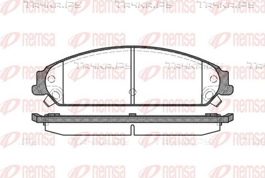 Тормозные колодки Remsa передние для Lancia Thema II 2011-2014. Артикул 1128.08