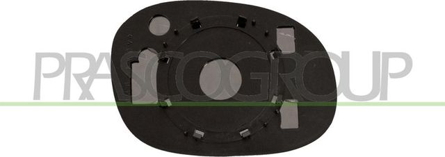 Зеркальное стекло бокового зеркала Prasco левое для Citroen C3 I 2002-2010. Артикул CI3047504