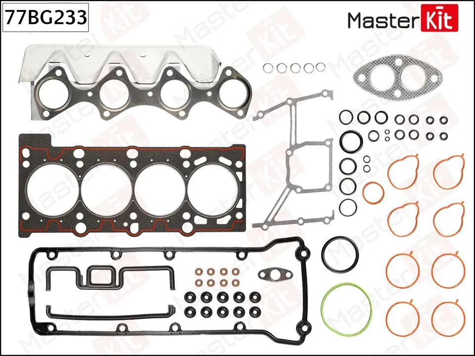 Комплект прокладок ГБЦ (Master KIT). Артикул 77BG233