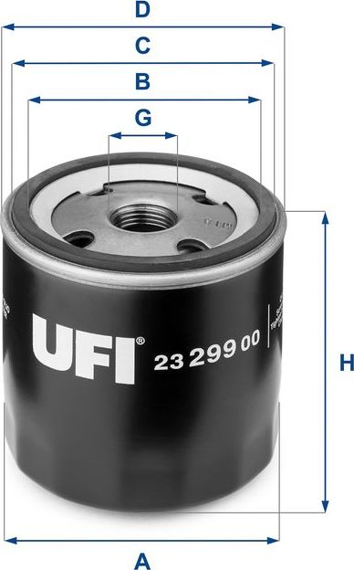 Масляный фильтр UFI. Артикул 23.299.00