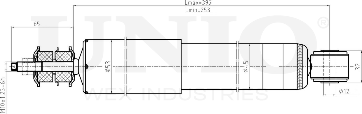 Амортизатор подвески (Unio). Артикул SAB-10481