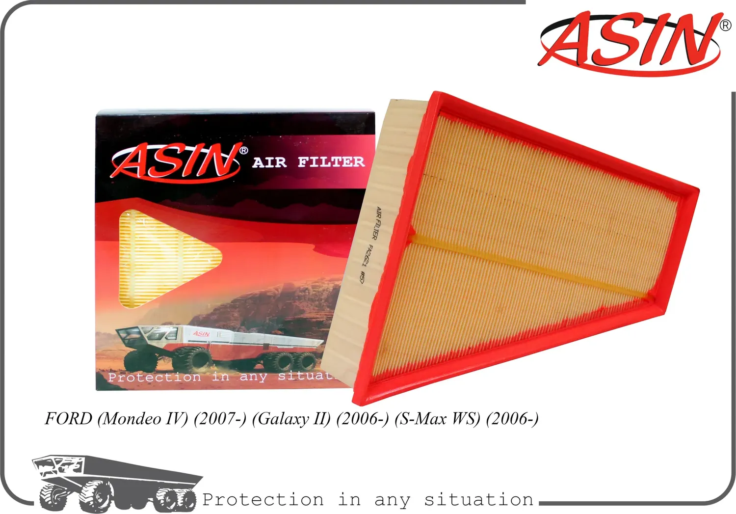 Фильтр воздушный (Asin). Артикул ASINFA2621