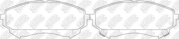 Тормозные колодки NiBK. Артикул PN51008