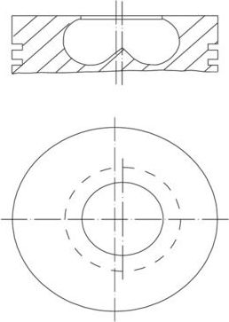 Поршень Mahle. Артикул 081 PI 00123 000