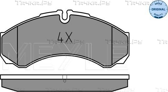 Тормозные колодки Meyle Original задние для IVECO Daily V 2011-2014. Артикул 025 291 2120