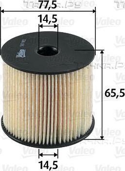 Топливный фильтр Valeo для Citroen C8 I 2002-2010. Артикул 587903