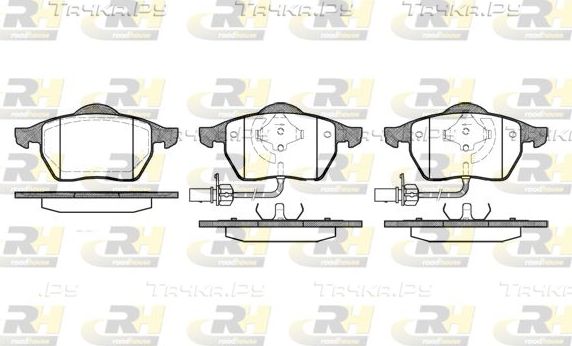 Тормозные колодки RoadHouse передние для Audi S6 III (C6) 2006-2011. Артикул 2390.22