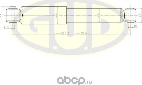 Амортизатор G.U.D.. Артикул GSA343306