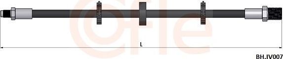 Тормозной шланг Cofle. Артикул 92.BH.IV007