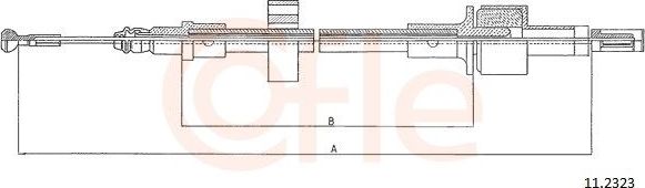 Трос сцепления Cofle для Ford Orion III 1990-1993. Артикул 11.2323