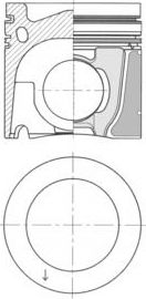 Поршневая группа (в сборе) Kolbenschmidt. Артикул 41088960