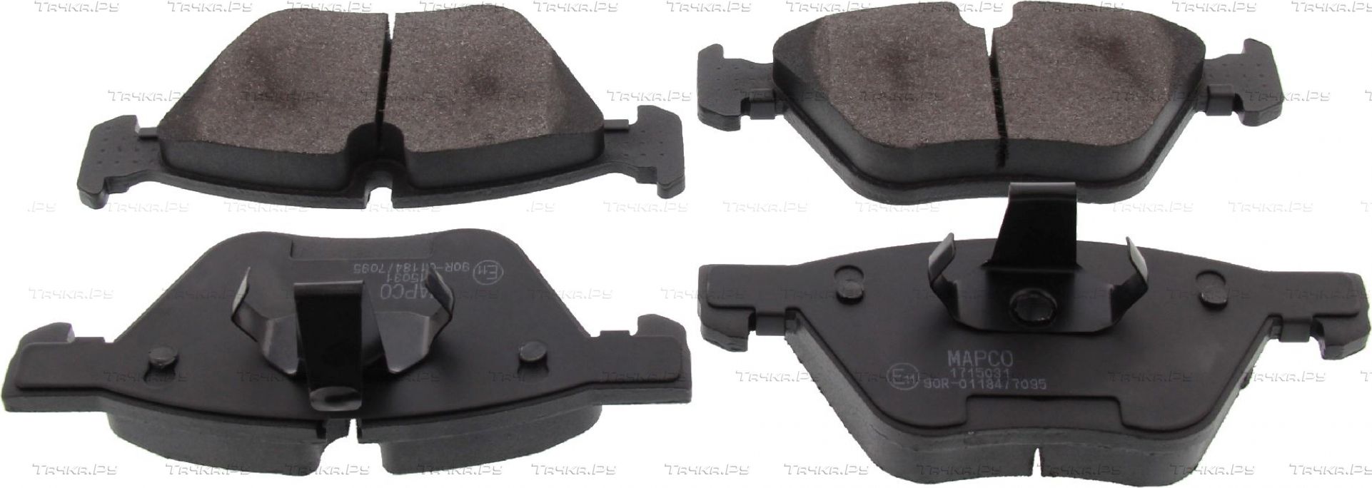 Тормозные колодки MAPCO передние для BMW 1 I (E82/E88) 2009-2013. Артикул 6811