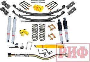 Лифт-комплект РИФ жесткий для УАЗ Patriot 2019-2025, лифт 50 мм. Артикул RIF-Patr19-C-G
