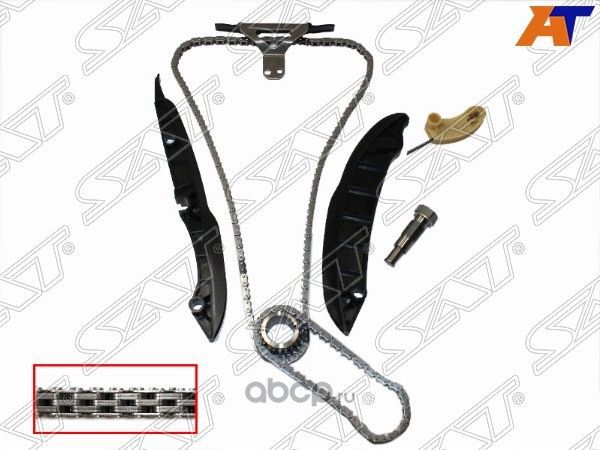 КОМПЛЕКТ ГРМ G20 2,0 БЕНЗИН SSANG YONG ACTIONKORANDO 11- С ЦЕПЬЮ МАСЛОНАСОСА Комплект цепи грм (SAT). Артикул TKSY001