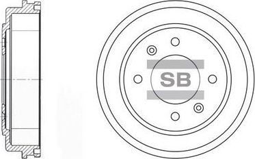 Тормозной барабан Sangsin Hi-Q. Артикул SD1039