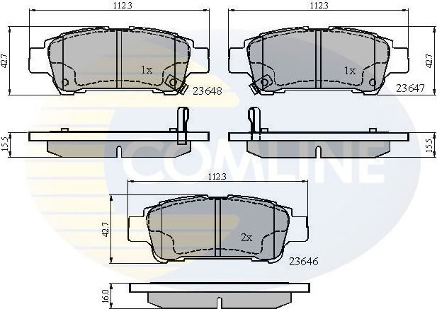 Тормозные колодки Comline Comline. Артикул CBP31133
