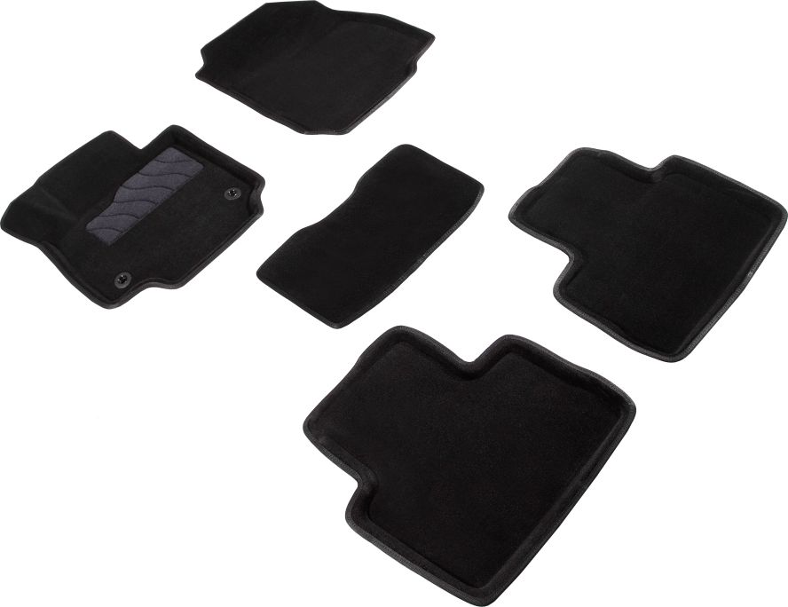 Комплект ковриков 3D Seintex для салона Toyota RAV 4 V МКПП 2019-2026 ЧЕРНЫЙ. Артикул 92945